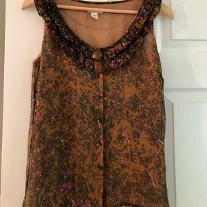 J. Crew Silk Sleeveless Shirt